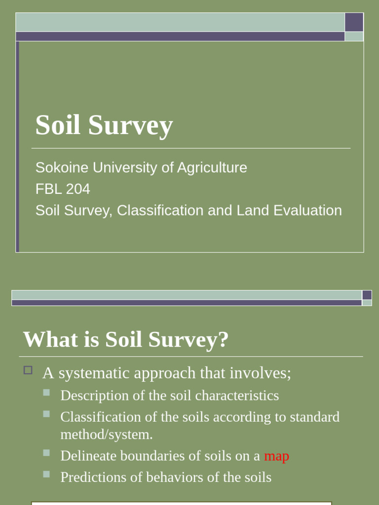 Understanding Soil Survey Basics | PDF | Soil | Earth Sciences