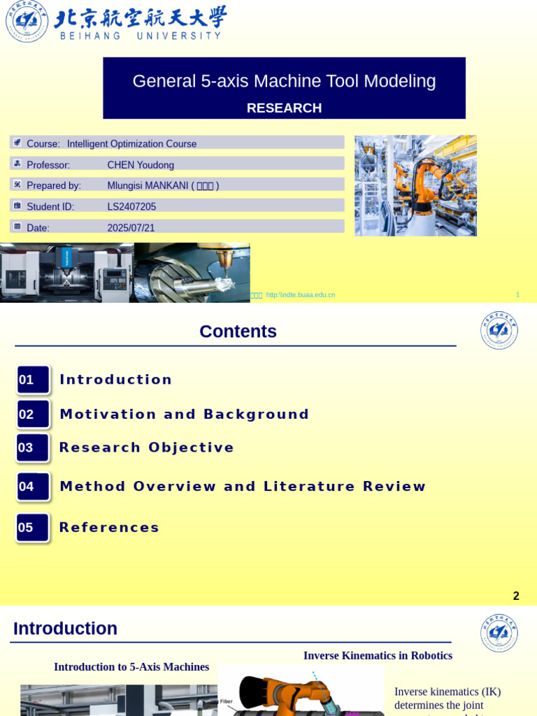 5-Axis CNC Machining: IK Methods Analysis | PDF | Machining | Numerical ...