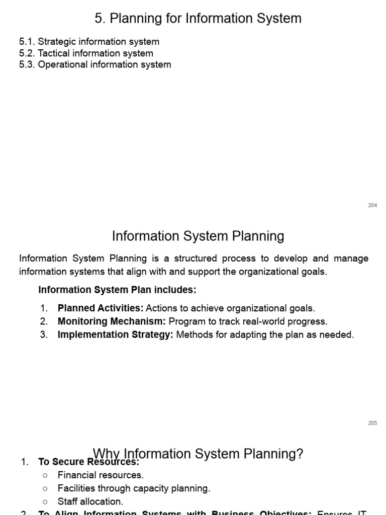 Information System Planning Strategies | PDF | Strategic Management | Goal