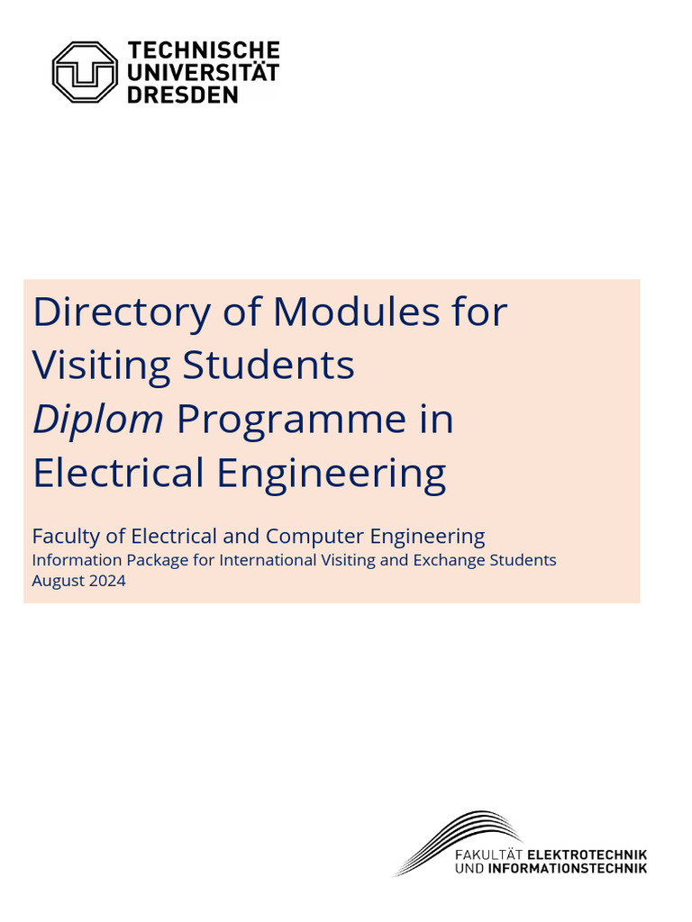 Modules for Visiting Electrical Students | PDF | Electrical Engineering ...