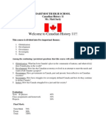Canadian History 11 Course Outline 2011