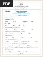NCERT Solutions For Class 8 Maths Chapter 1 - A Square and A Cube | PDF ...