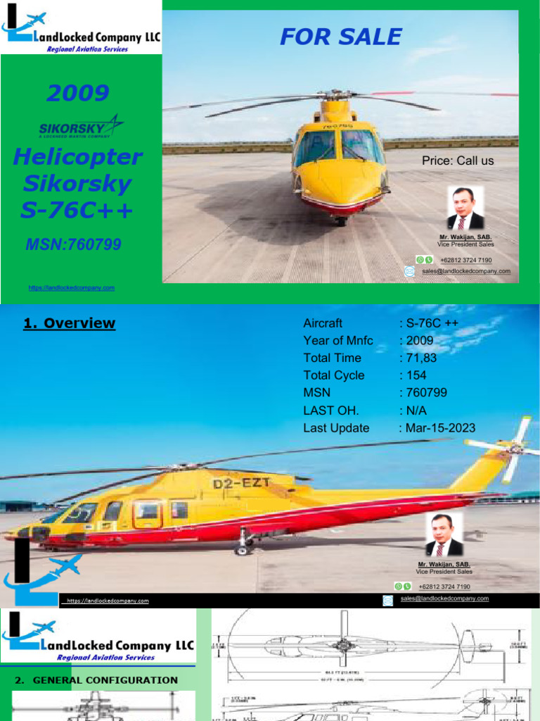 2009 S-76C++ MSN 760799 Gen Spec | PDF | Avionics | Aviation