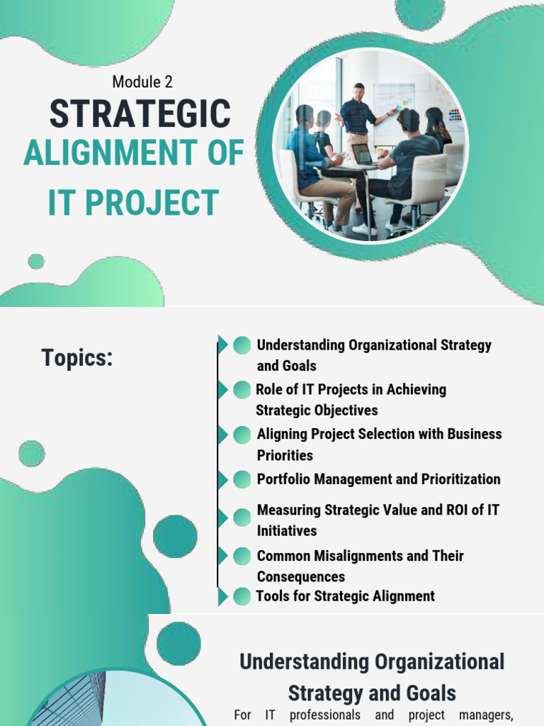 Strategic IT Project Alignment Guide | PDF | Goal | Return On Investment