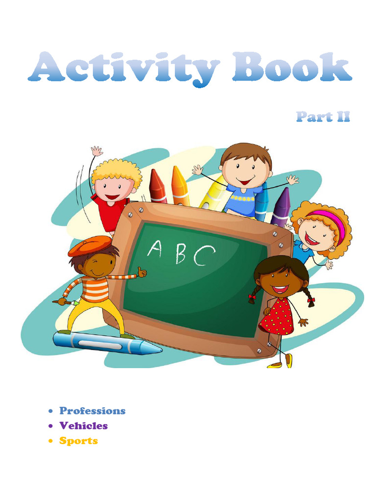 Activity Book: Professions, Vehicles, Sports | PDF