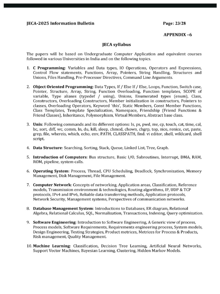 Jeca Syllabus | PDF