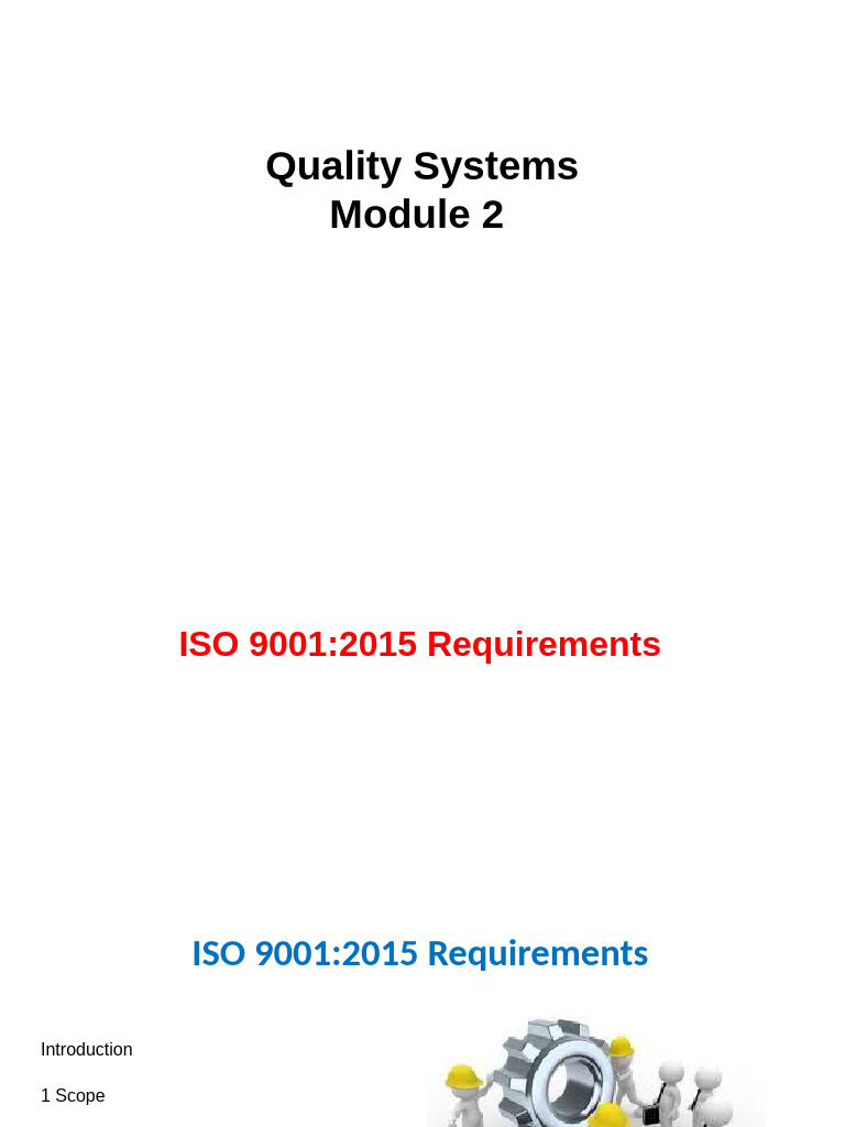 ISO 9001:2015 Quality Management Overview | PDF | Quality Management ...