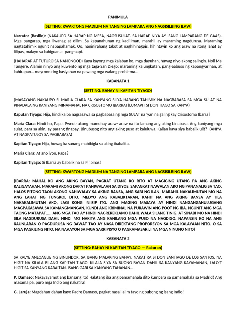 Script Noli Final LFG | PDF