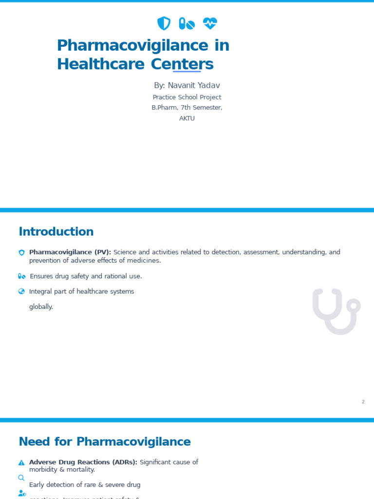 Pharmacovigilance in Healthcare Centers | PDF | Pharmacovigilance ...