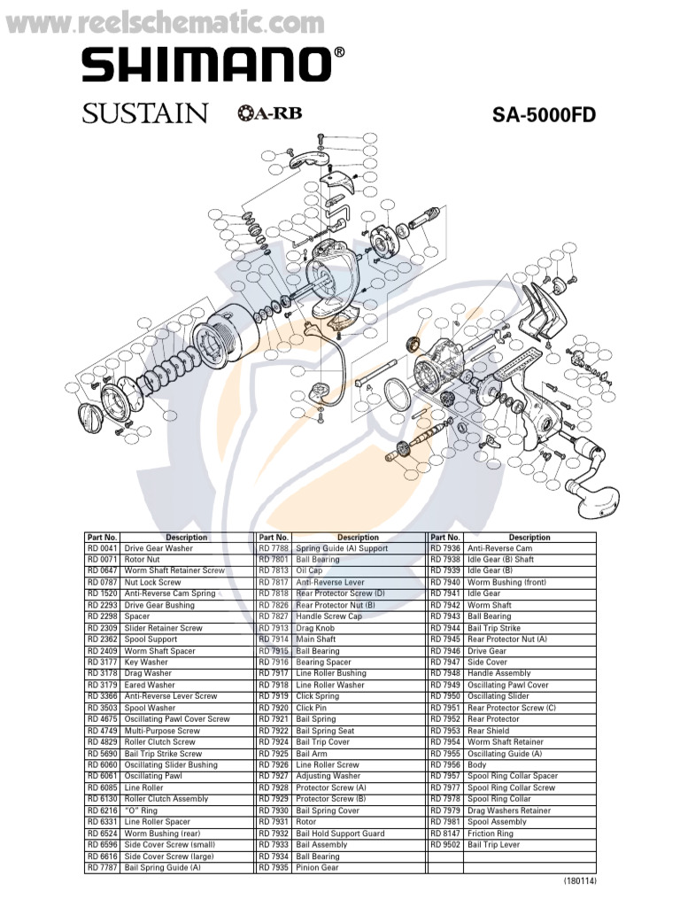 SA-5000FD Parts List and Descriptions | PDF | Clutch | Machines