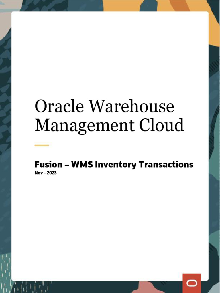 Oracle WMS Inventory Adjustments Guide | PDF | Oracle Corporation ...