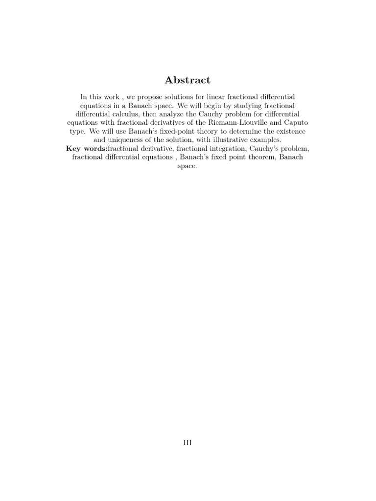 Solutions for Fractional Differential Equations | PDF