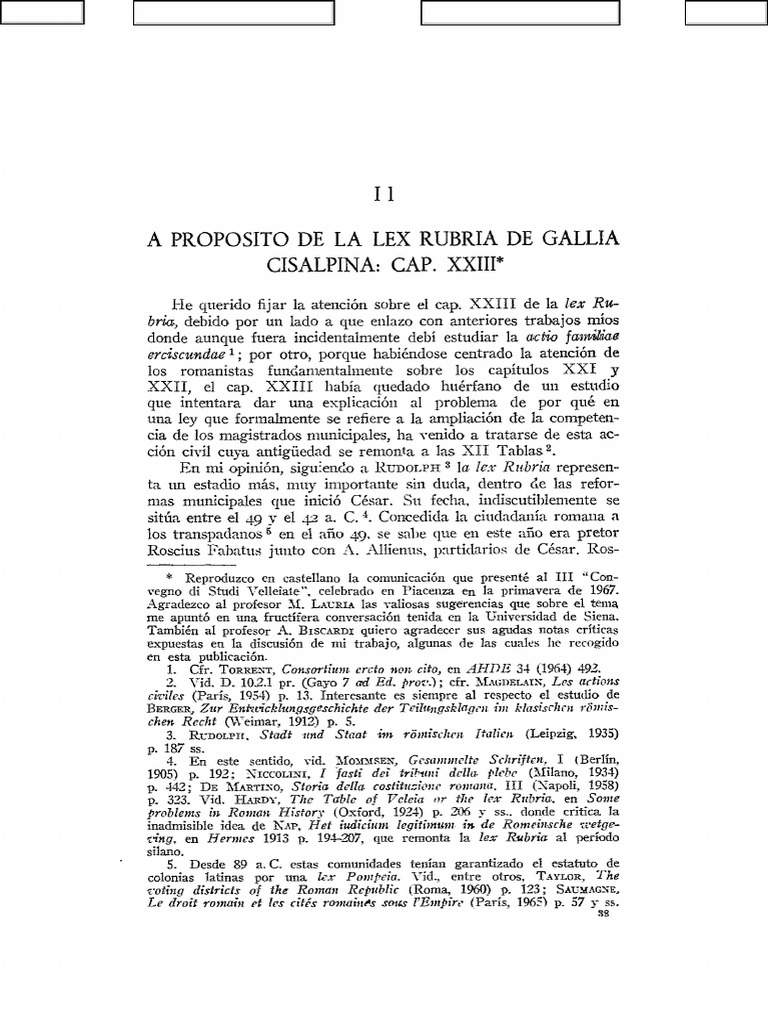 Dialnet - A Proposito de La Lex Rubria de Gallia Cisalpina | PDF | Roma ...