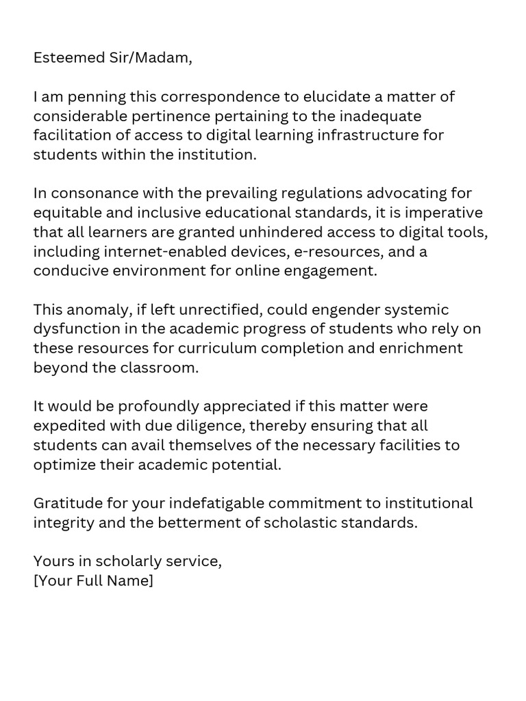 Digital Learning Access for Students | PDF