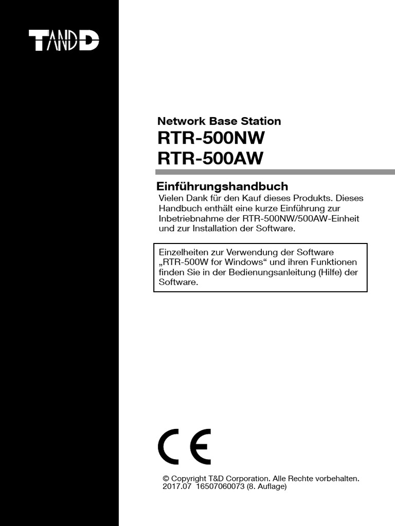 RTR-500W Introductory Manual | PDF