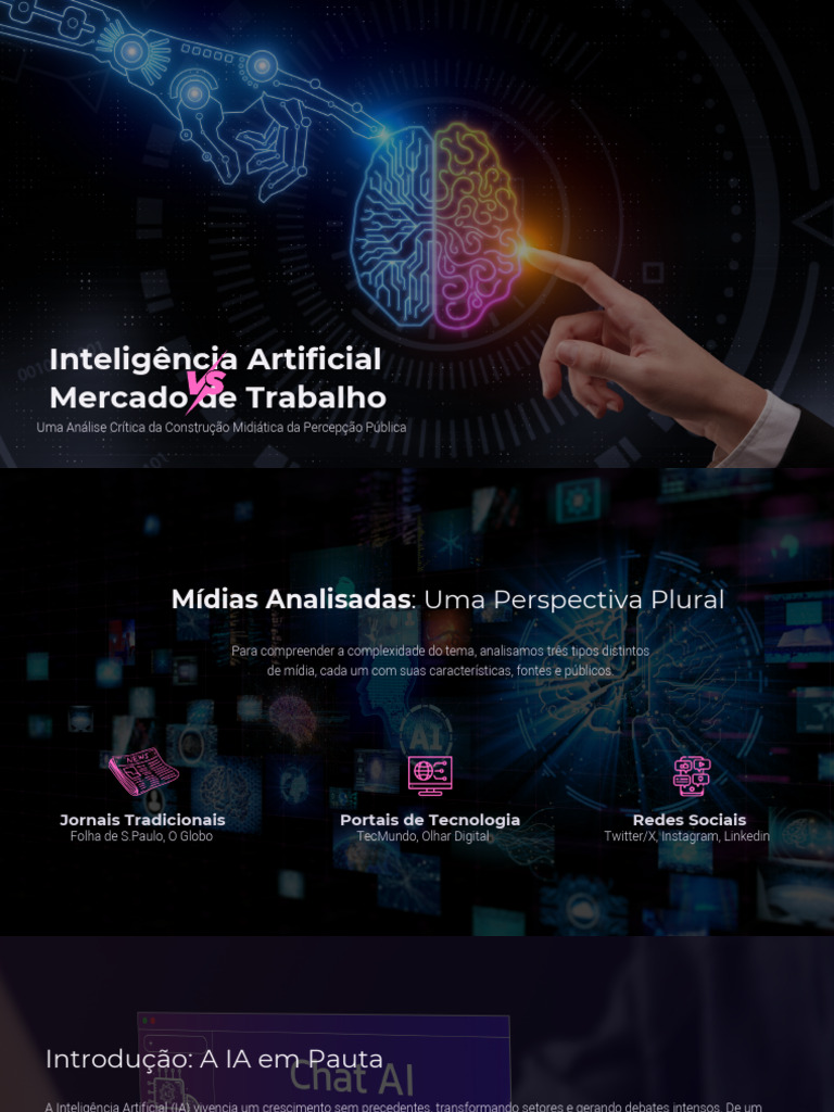 Mídia e Percepção da IA no Trabalho | PDF | Inteligência artificial ...