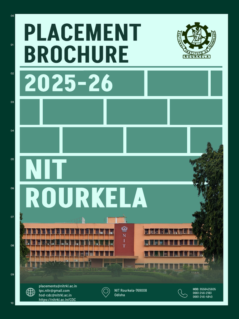 NIT Rourkela Placement Brochure 2025 | PDF | Engineering | Metallurgy