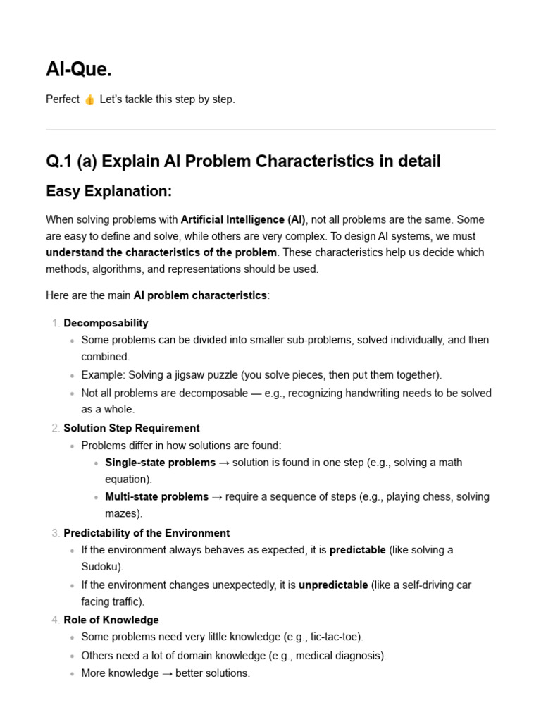 AI Problem Characteristics Explained | PDF | Bayesian Network ...