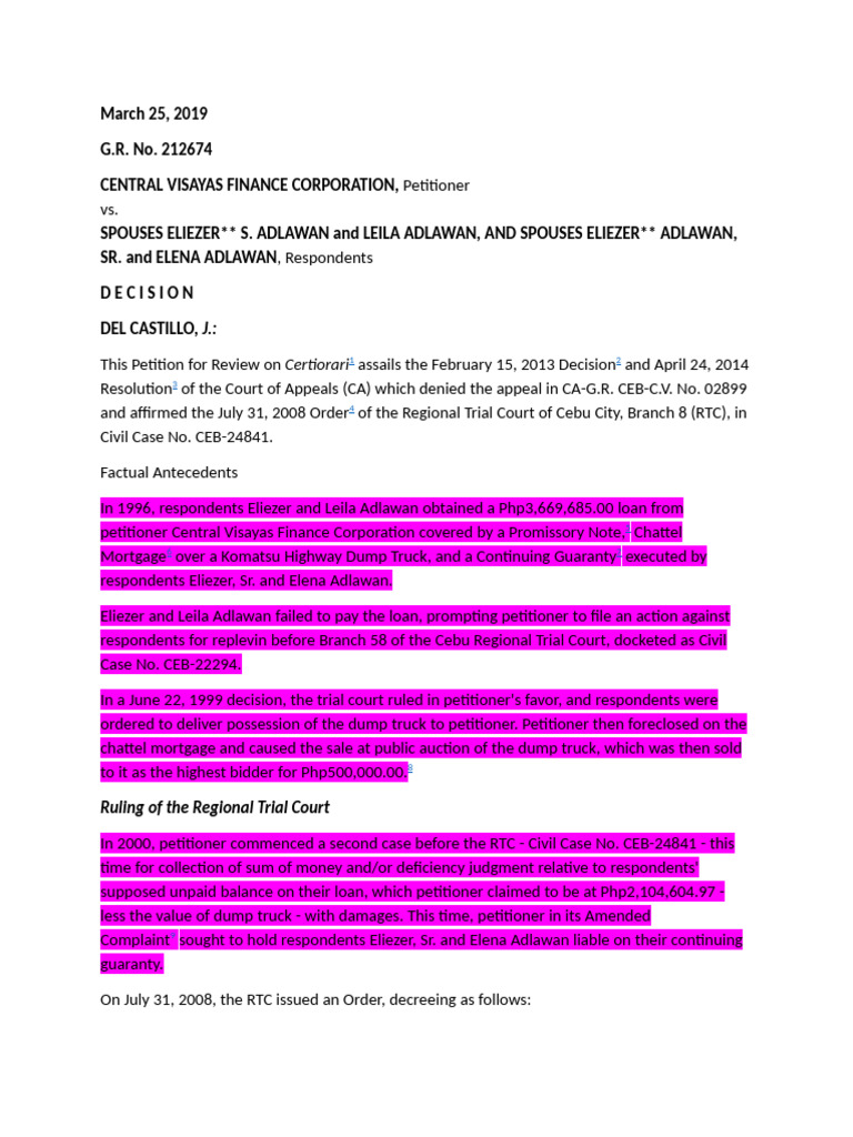 Res Judicata in Loan Default Case | PDF | Lawsuit | Foreclosure