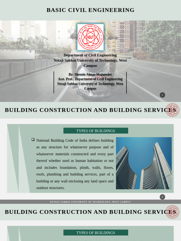 Types and Components of Buildings | PDF | Building Engineering | Civil ...