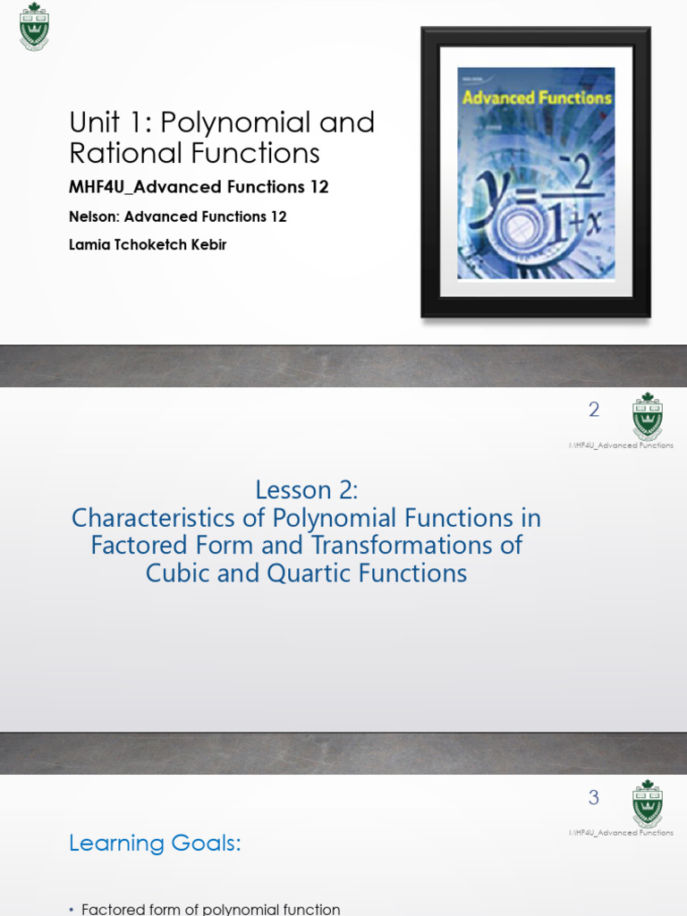 Analyzing Polynomial Roots and Equations | PDF | Polynomial | Zero Of A ...
