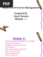 Download Sales  Distribution Management Course PPTppt by Prabal Tirkey SN91847916 doc pdf
