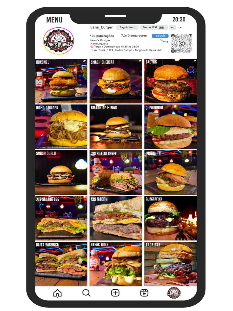 Menu da Ivan's Burger | PDF