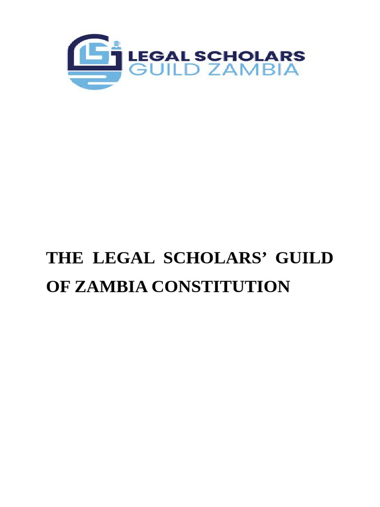 Legal Scholars' Guild Constitution | PDF | Budget | Presidents Of The ...