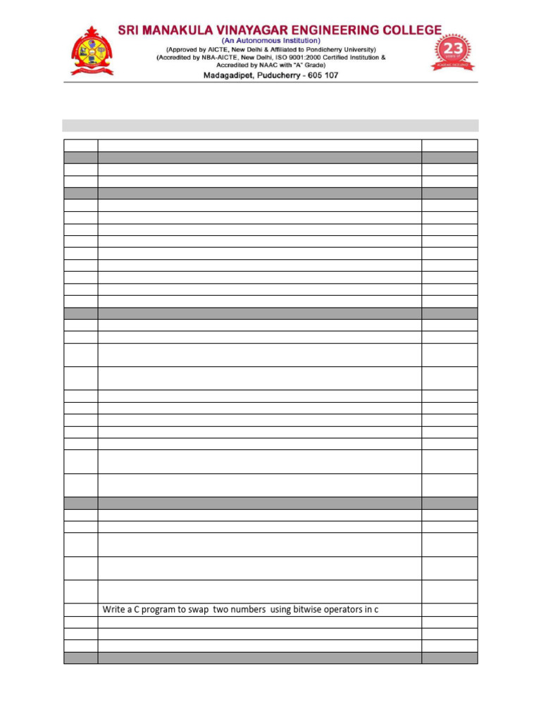 C Programming Exercises and Solutions | PDF | String (Computer Science ...