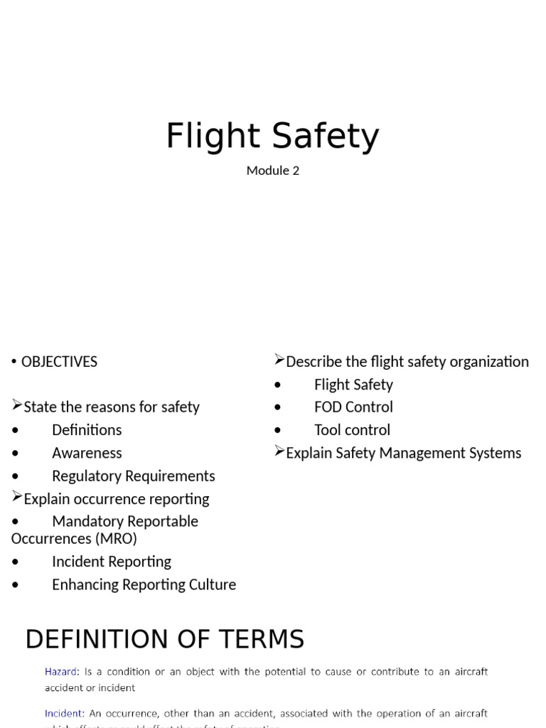 Flight Safety Management Essentials | PDF