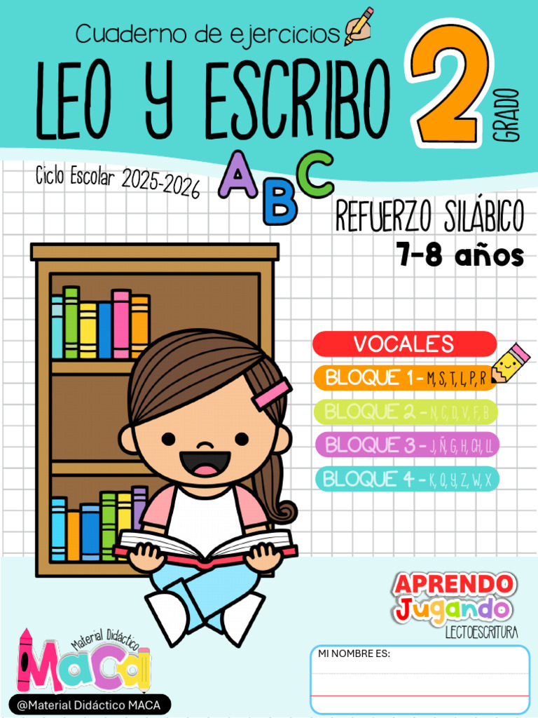 Cuaderno de Lectoescritura 2° Grado | PDF
