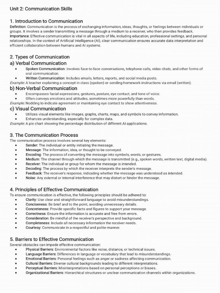 Communication Skills Class X | PDF