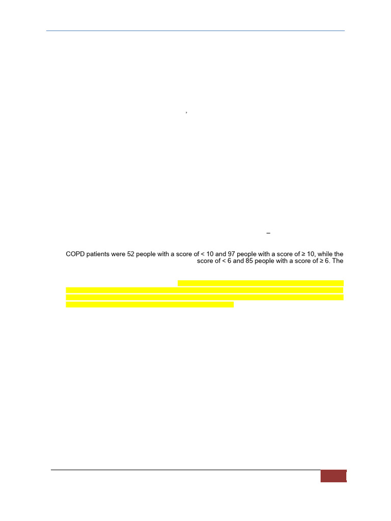 COPD Quality of Life and Medication Adherence | PDF | Chronic ...