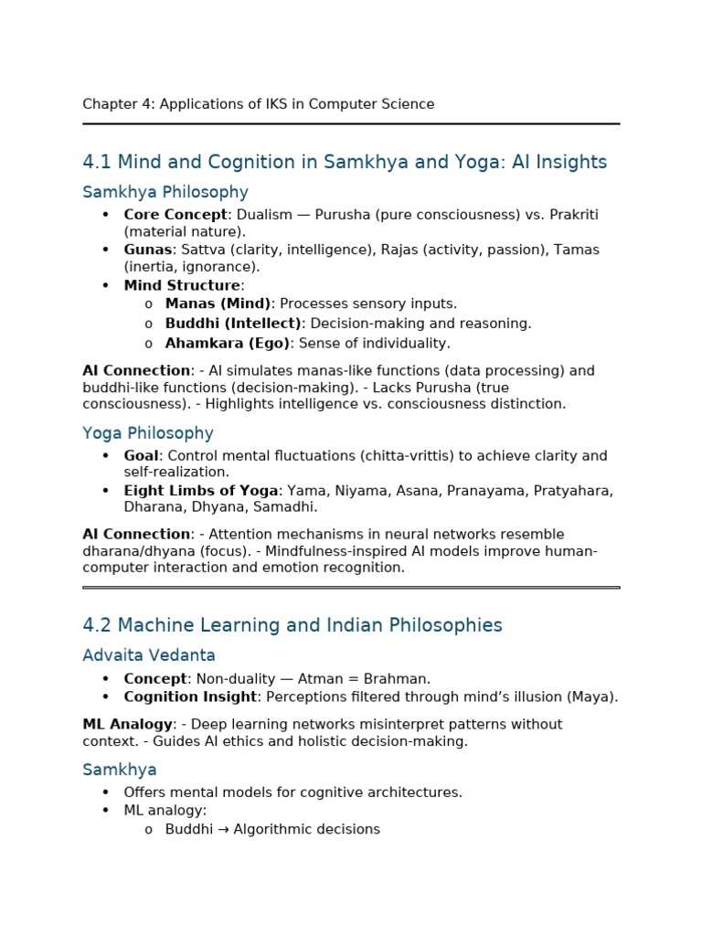 IKS Applications in Computer Science | PDF | Yoga | Artificial Intelligence