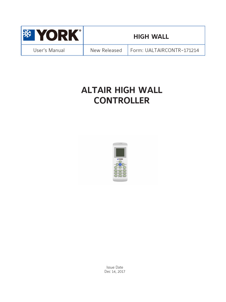 Manual Del Control UALTAIRCONTR-171214 Altair Controller | PDF
