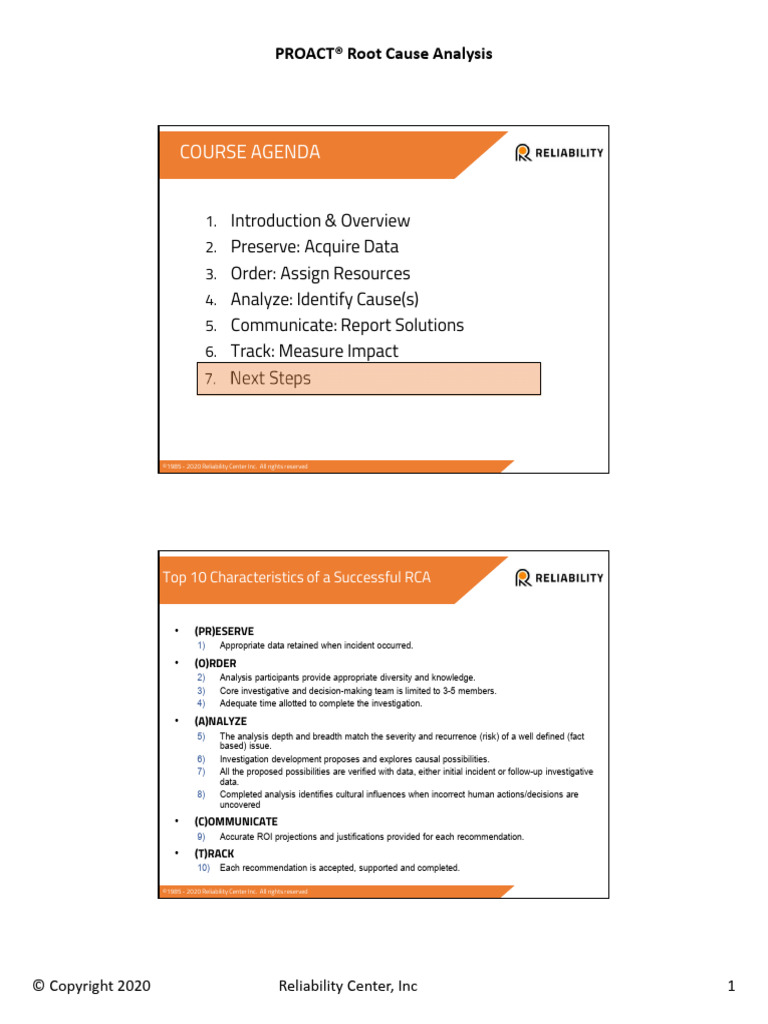 PROACT® Root Cause Analysis Guide | PDF