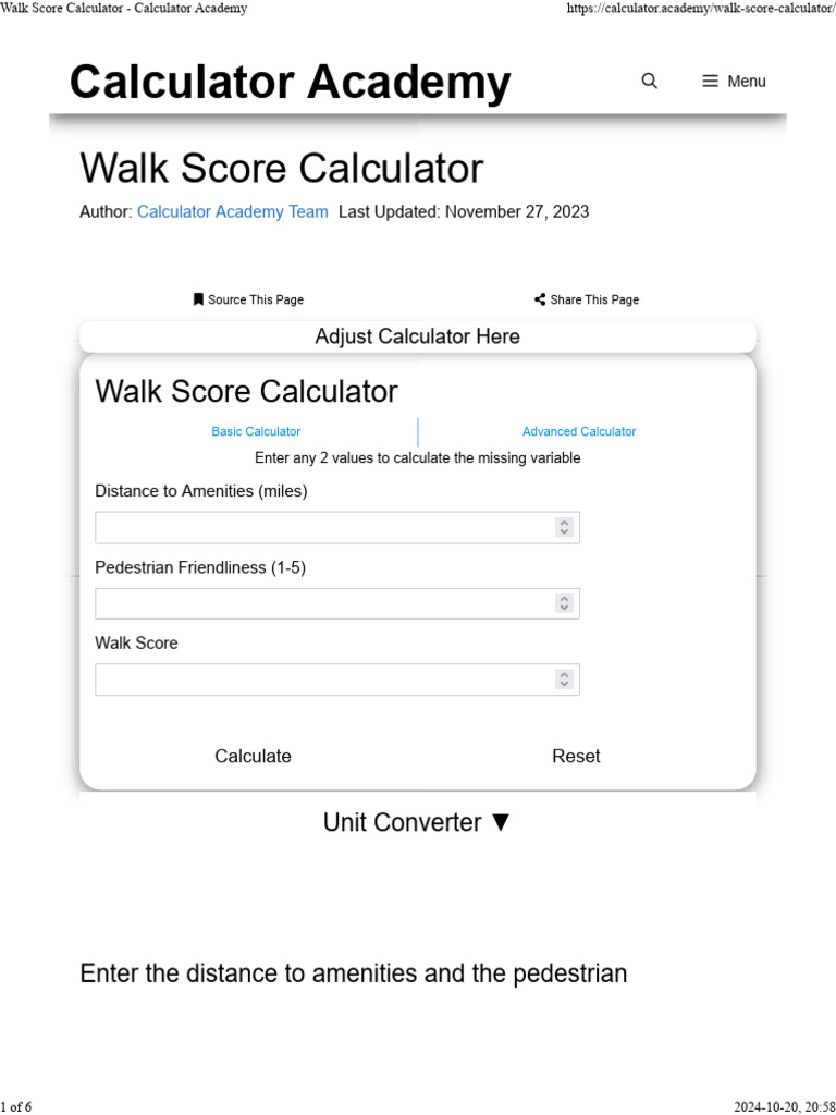 Walk Score Calculation Guide | PDF | Applied Mathematics | Algorithms
