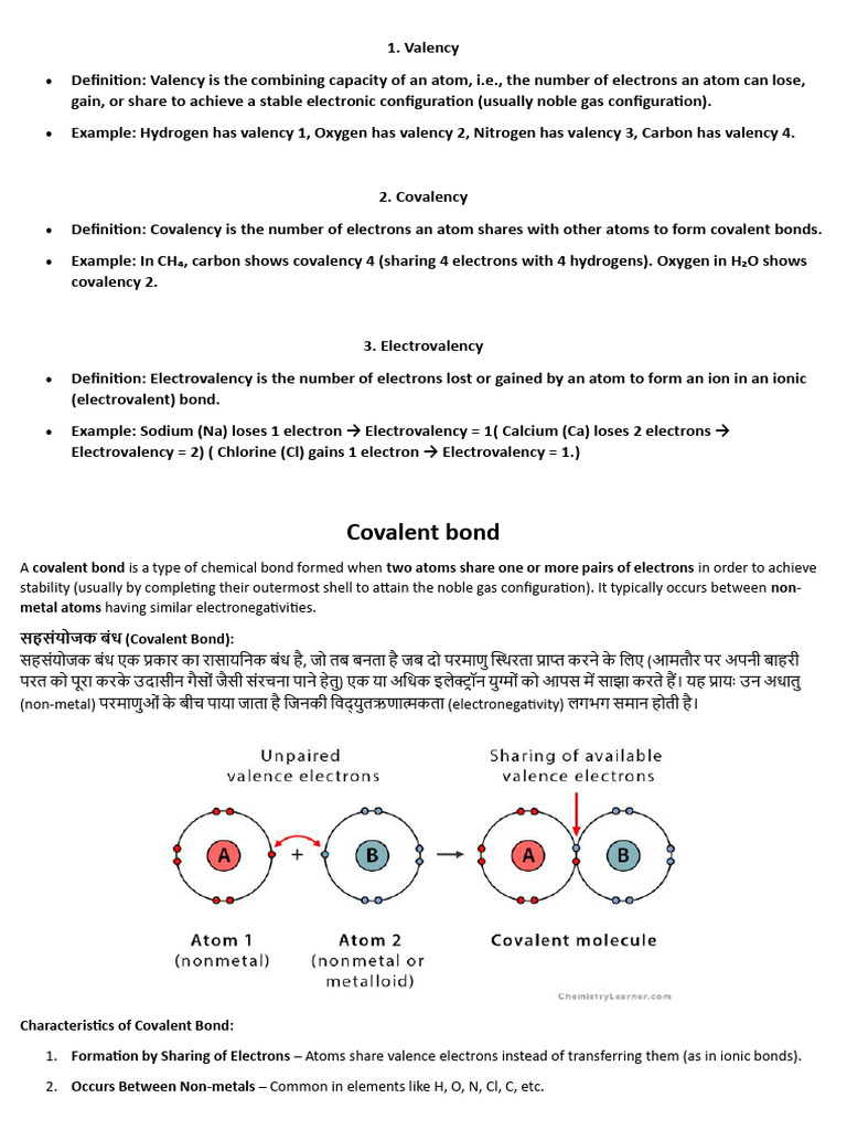 Chemical Bonding | PDF