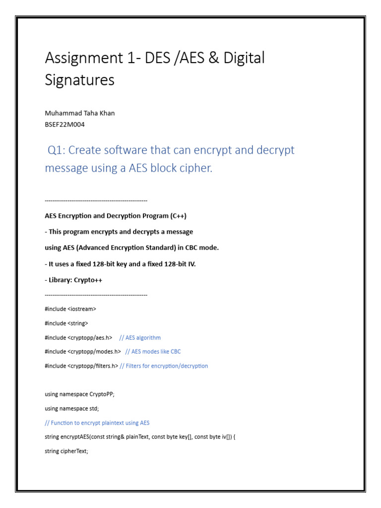 Is Assignment Bsef22m004 | PDF | Encryption | Espionage Techniques