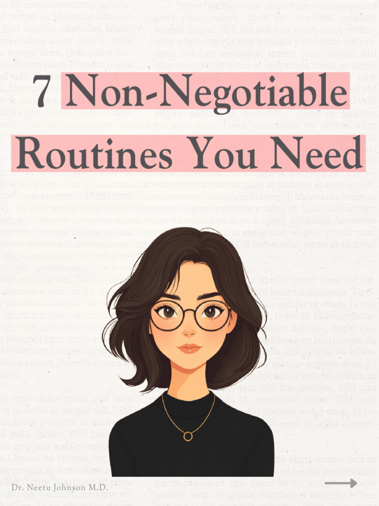 Non-Negotiable Routines You Need | PDF