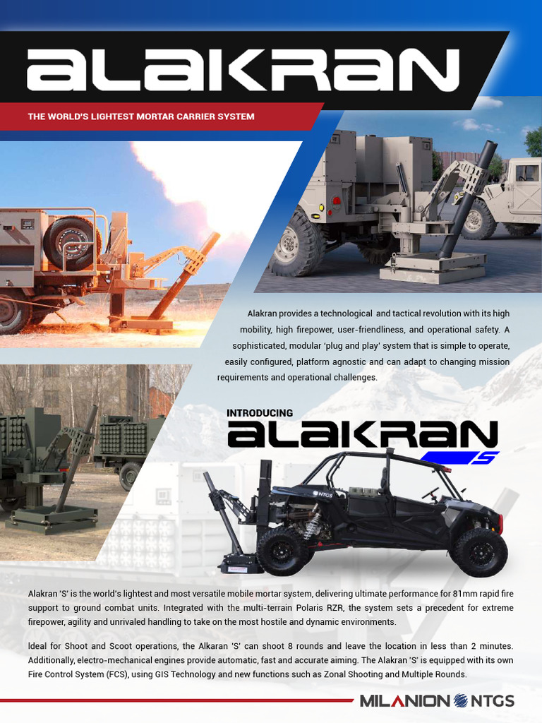 Alakran 'S': Versatile Mobile Mortar System | PDF | Mortar (Weapon ...