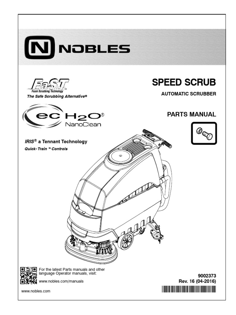 Nobles Speed Scrub Parts Manual | PDF | Battery Charger