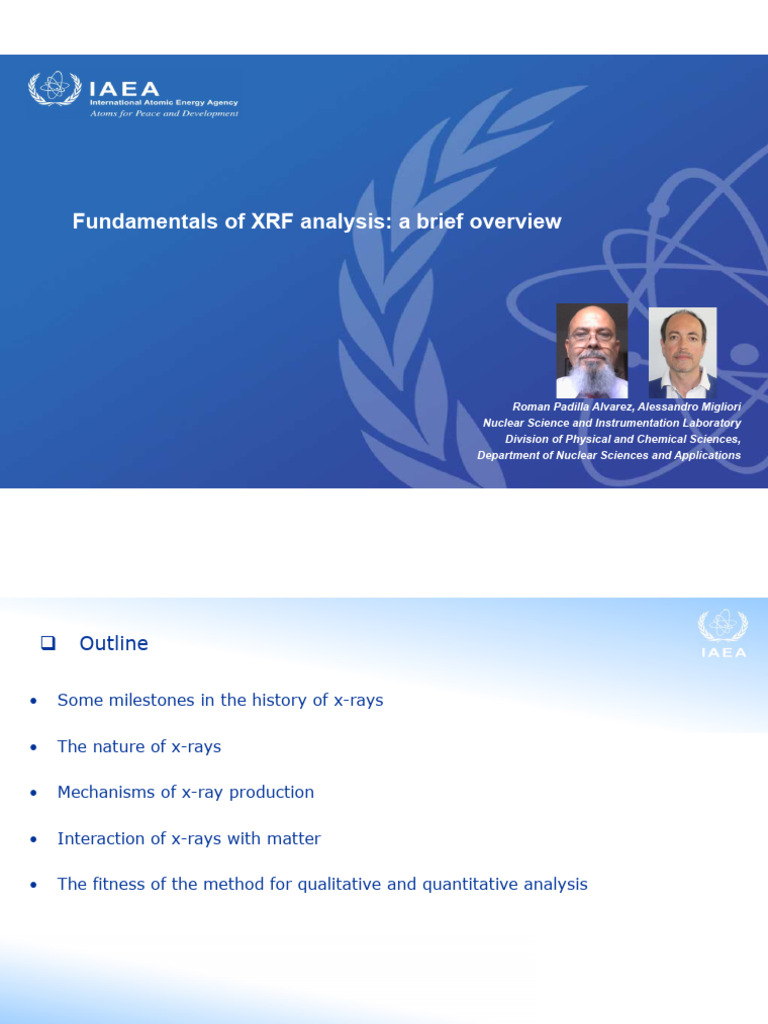 Overview of XRF Analysis Fundamentals | PDF | Radiation | Electron