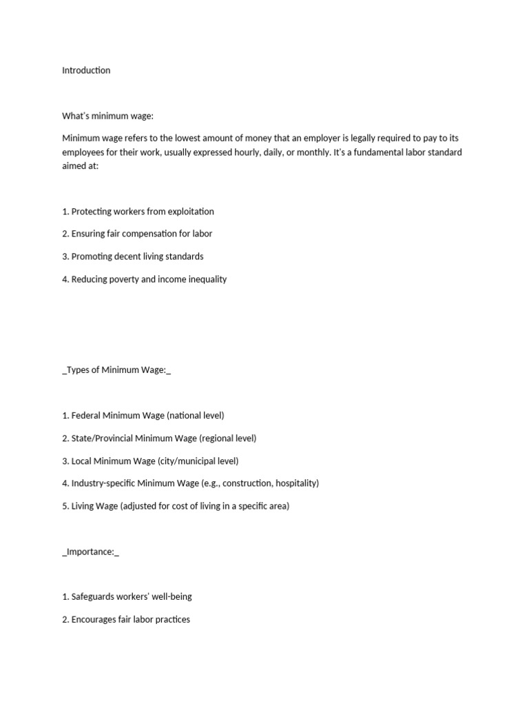 Minimum Wage Impact in Nigeria Explained | PDF | Cost Of Living ...