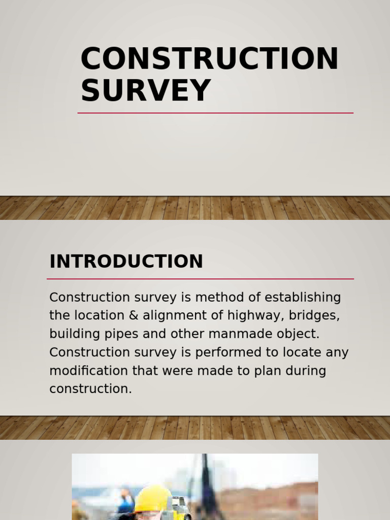 Construction Survey.. | PDF