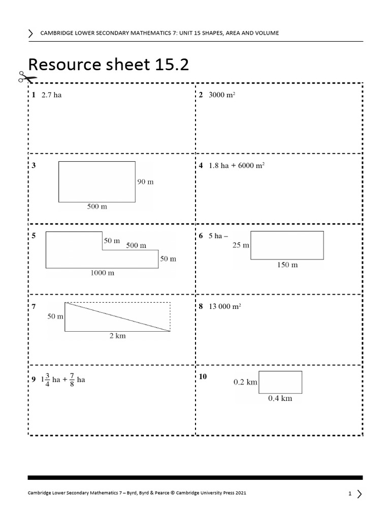 Shapes, Area, and Volume in Math 7 | PDF