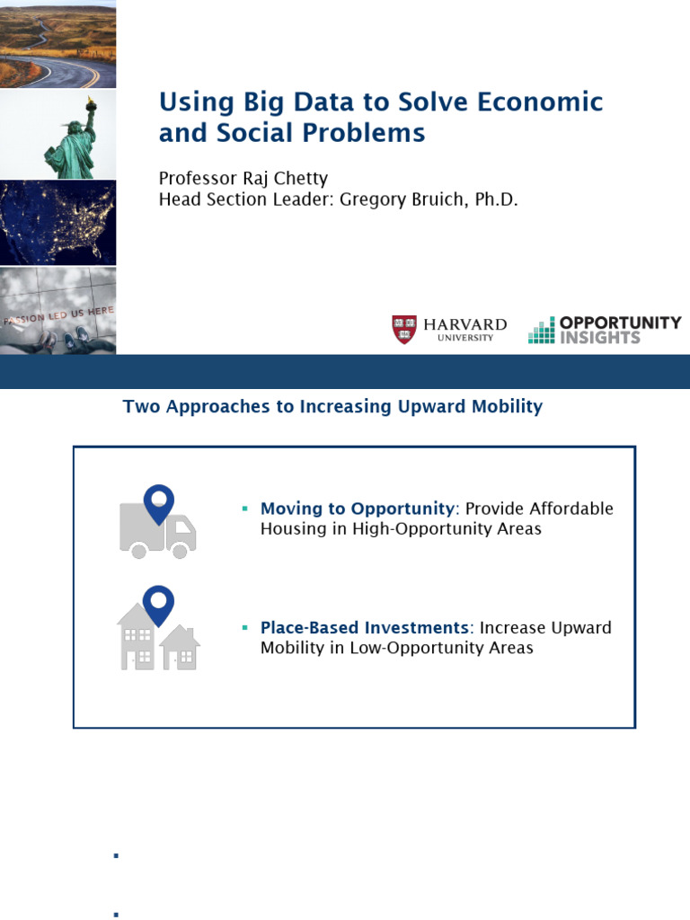 Big Data Solutions for Upward Mobility | PDF | Poverty | Poverty ...