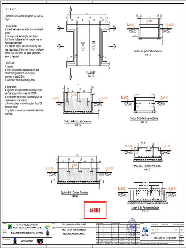 Transformer Foundation Structural Details | PDF | Building Materials ...