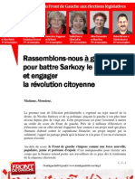 LETTRE DES CANDIDATS 2ème Tour