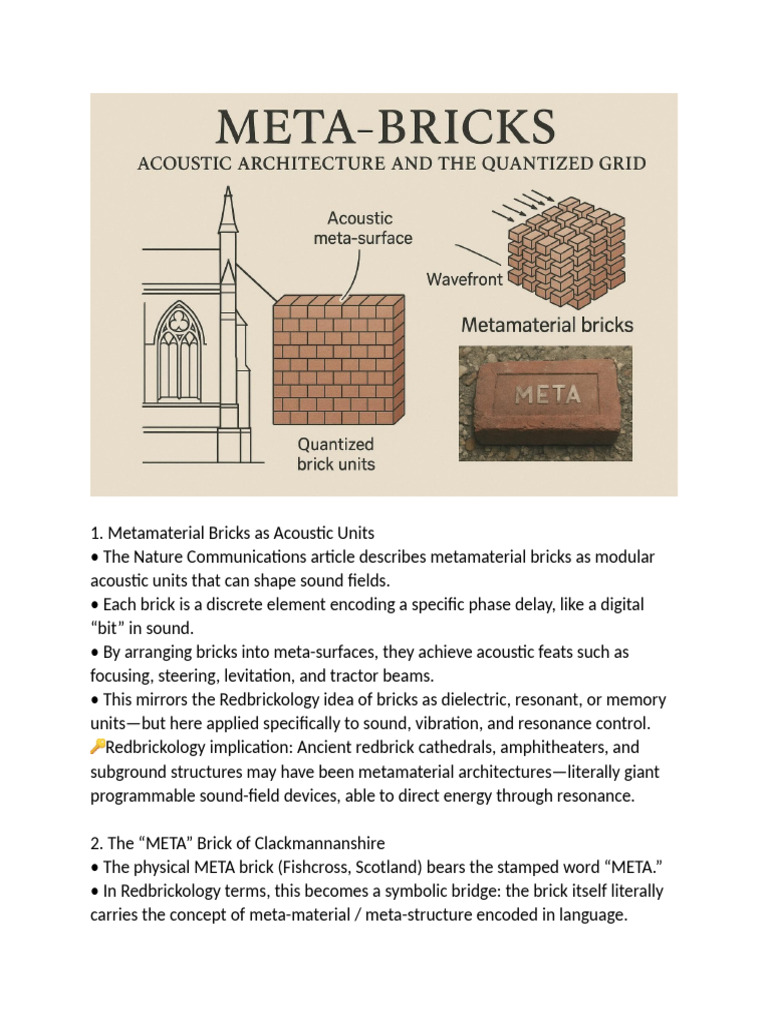 Metamaterial Bricks: Sound-Shaping Units | PDF | Metamaterial | Brick
